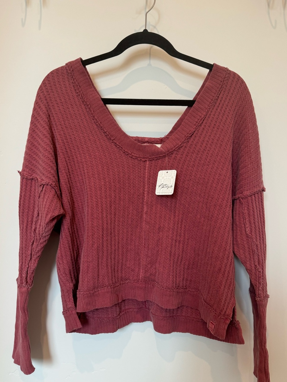 NWT Women's Free people long sleeve, Dusty Rose